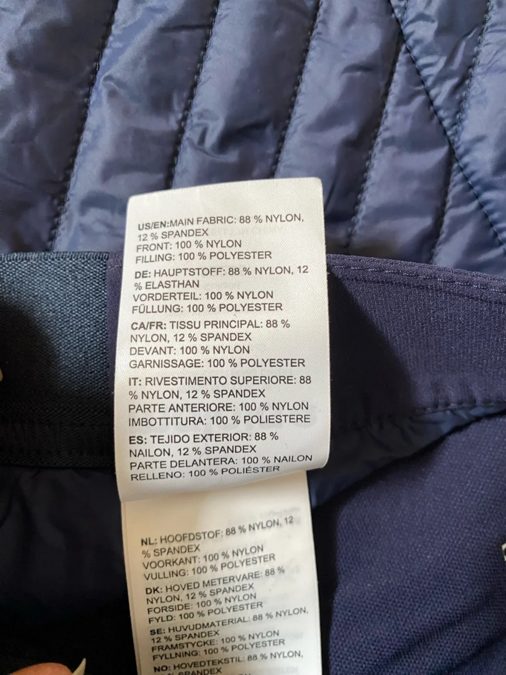 Maloja Navy Quilted Men’s Ski Shorts - Picture 4 of 5